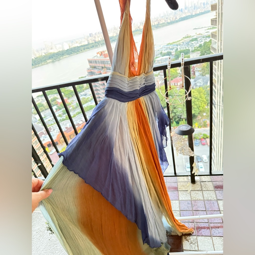 Calypso St. Barth Multicolor Halter Maxi Dress